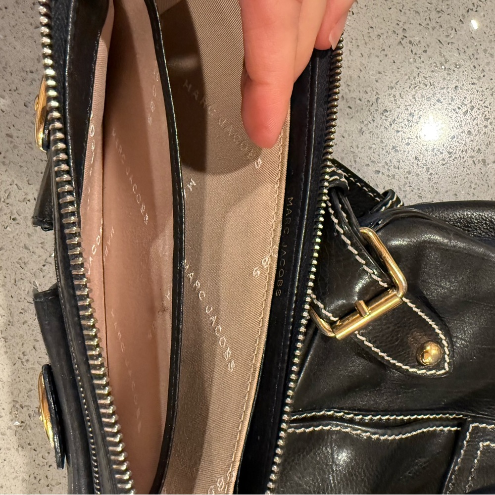 Marc Jacobs leather bag + matching wallet set 🖤 Y2K designer bundle - Picture 2 of 5